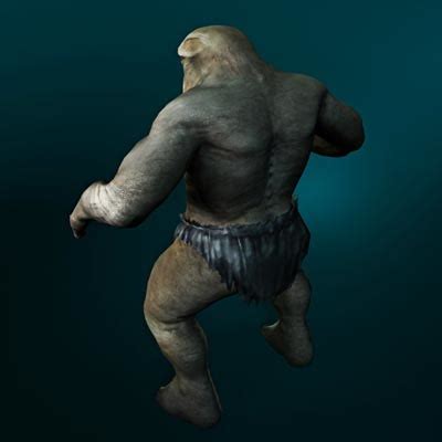 3d max cave troll fantasy creatures