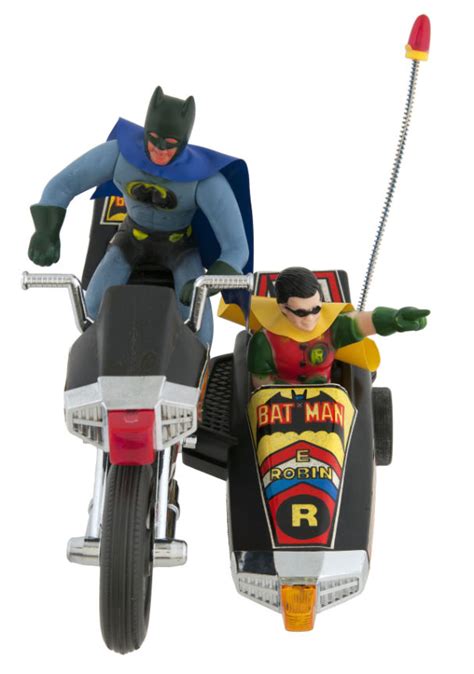 Hake's - BATMAN & ROBIN BOXED BATTERY-OPERATED MOTORCYCLE.