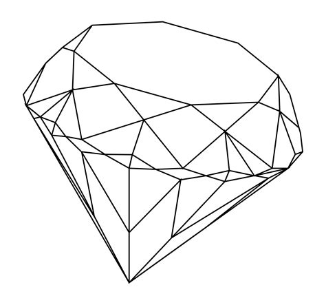 diamond line drawing - Google Search | Diamond sketch, Diamond drawing ...