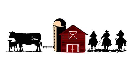 Cattle Horse Ranch Farm Clip art - western png download - 2400*1200 - Free Transparent Cattle ...