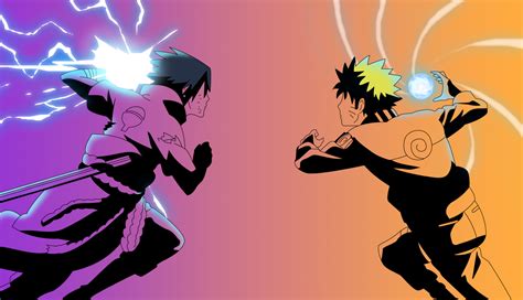 1336x768 Resolution Sasuke and Naruto Fight Art HD Laptop Wallpaper - Wallpapers Den