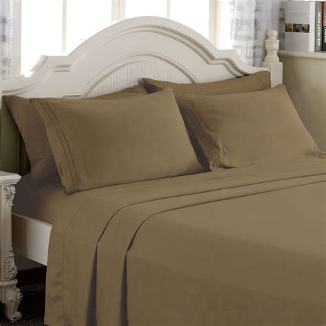 Empire Linen 1800 Series Deep Pocket 4pc Bed Sheet Set Queen Size ...