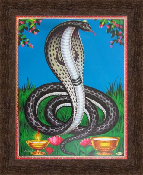 Buy Avercart Naag Panchami - Nag Puja Poster 8.5x11 inch Framed (With frame size: 10.5x13 inch ...