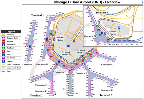 Chicago O'Hare (ORD) International Airport | Illinois - code, map, adress, airlines