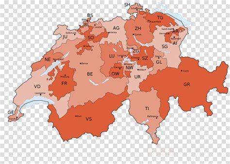 Map Of World - Tourist Map Of Switzerland Cities, HD Png Download - Original Size PNG Image - PNGJoy