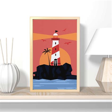 Pharos Lighthouse Pop Art Design Unique DIY Set for Painter - Etsy