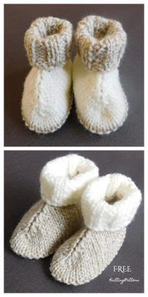 Knit Baby UGG Booties Free Knitting Pattern - Knitting Pattern