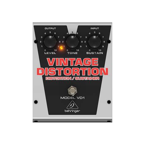 Behringer Vintage Distortion VD1 Distortion/Sustainer Effects Pedal ...