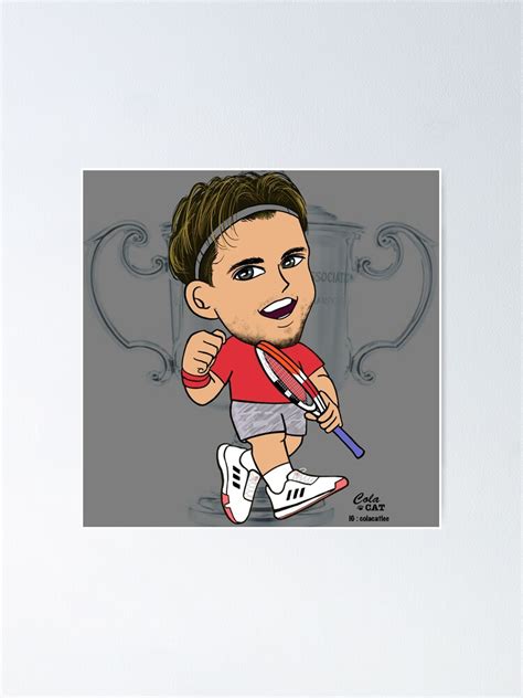 "Dominic Thiem , US open 2020" Poster for Sale by Colacatlee | Redbubble