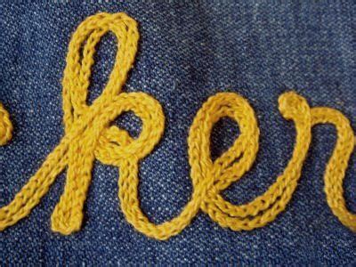 Chainstitch Lettering | Chain stitch embroidery, Embroidery techniques ...