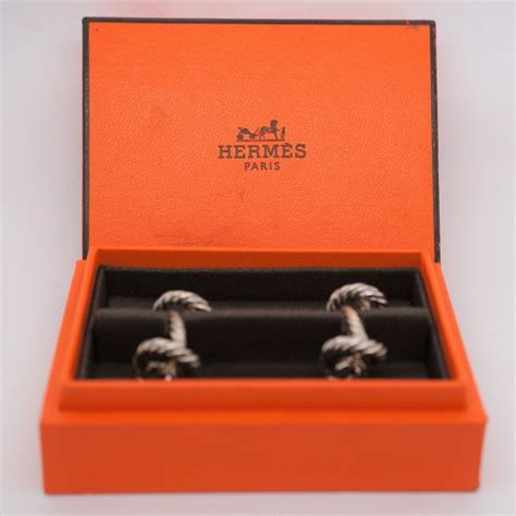 Hermès - Authentic, HERMES, cufflinks Sterling Silver #3612 - Catawiki