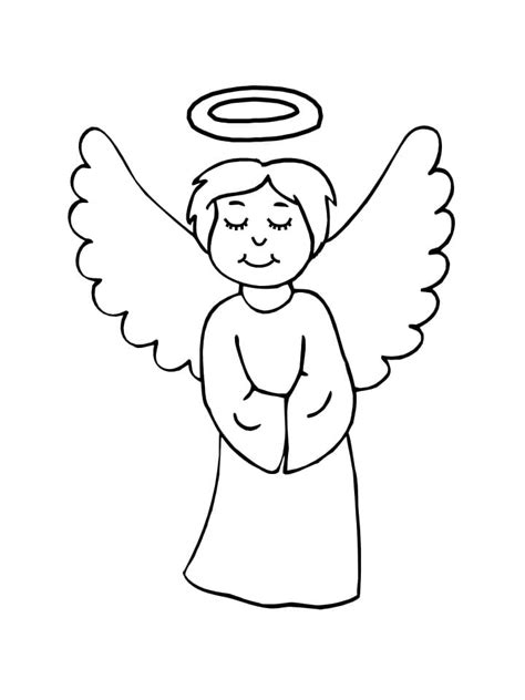 Angel Coloring Pages For Kids Printable