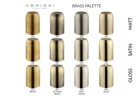 Brass metallic color palette - mzaermye