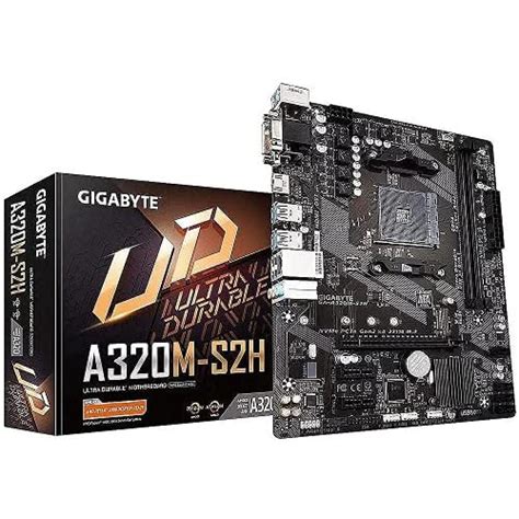 GIGABYTE A320M-S2H M.2 mATX Motherboard | GIGABYTE A320 S2H | OS | Jordan