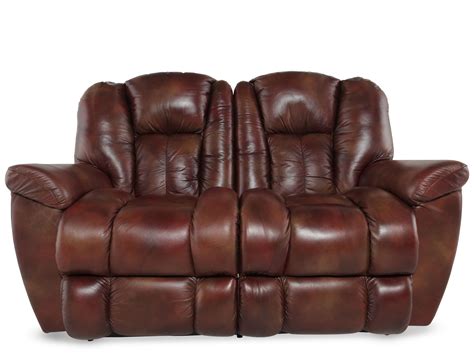 La-Z-Boy Maverick Mahogany Leather Reclining Loveseat