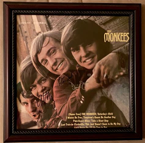 popsike.com - The Monkees, Autographed, The Monkees Vinyl Album, Signed ...