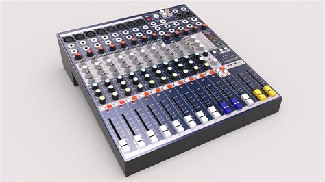 Soundcraft EFX8 Mixing Console 3D model | CGTrader