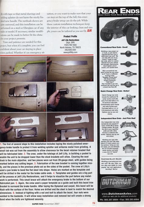 E-Brake Installation | Jeff Lilly Restorations