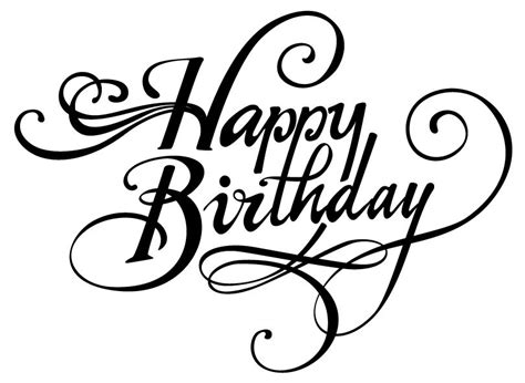 Happy Birthday Font - ClipArt Best