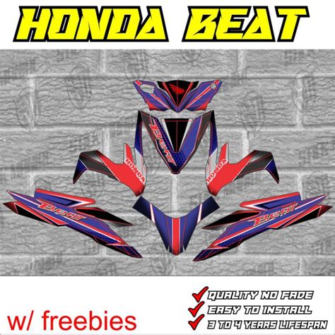 Honda Beat decals sticker, laminated | Shopee Philippines