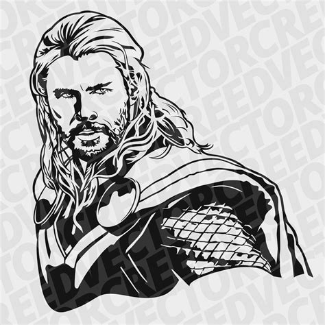 Thor svg Thor Dxf Avengers Marvel svg Chris Hemsworth | Etsy