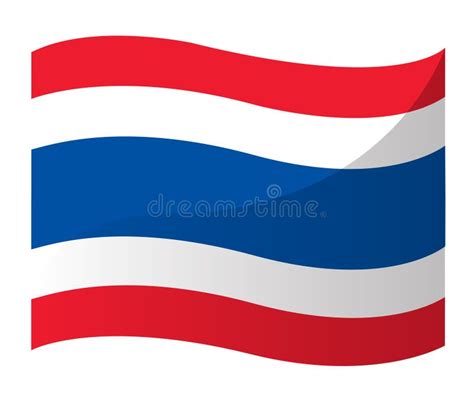 Thai Flag Icon , Thailand Flag Vector Stock Vector - Illustration of blue, flag: 78403503