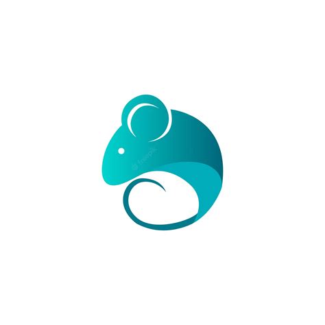 Premium Vector | Mouse logo design template, vector illustration