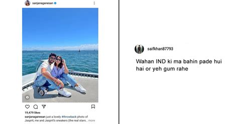 Somebody Tried Trolling Bumrah & His Wife Retorted With The Sassiest Reply