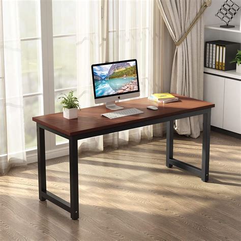 Umeroom Modern Computer Desk, 63 inches Large Office Desk Computer Table Study Writing Desk for ...