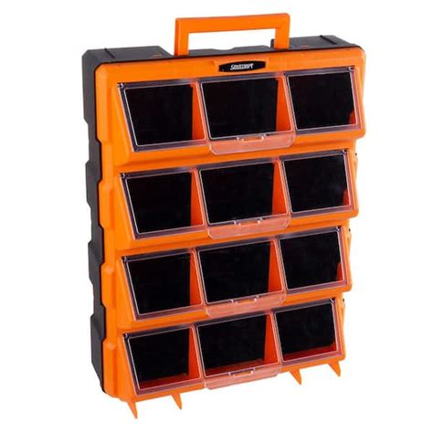 Stalwart 14.25 in. Plastic Storage Drawers - 12-Bin Screw Organizer ...