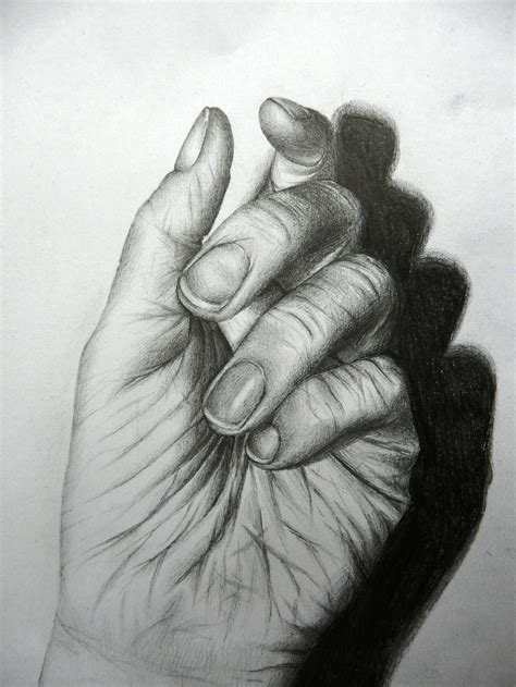 Tonal drawing of my hand by anitapatterson on DeviantArt