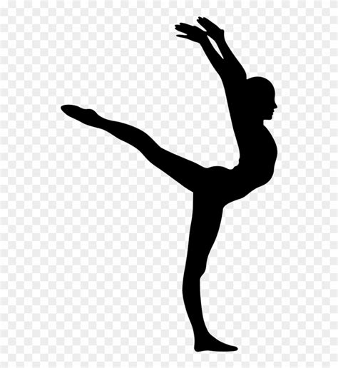 Clip Art Royalty Free Stock Cartwheel Silhouette At - Gymnastics Png, Transparent Png - 650x840 ...