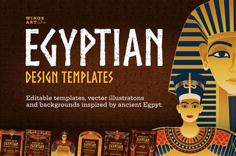 The Graphics of Ancient Egypt - Illustrations and Design Templates