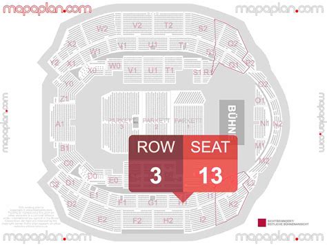 Zürich Oerlikon Hallenstadion detailed interactive seating plan with ...