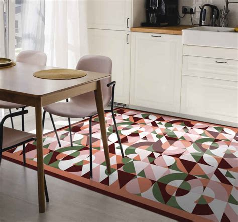 Geometric colourful Print geometric carpets - TenStickers