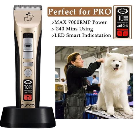 cyrico 5Speed Dog Clippers Professional Heavy Duty Dog Grooming ...