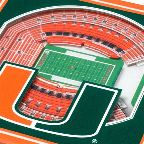 Miami Hurricanes 3D Orange Bowl Stadium Coaster Set – CanesWear at Miami FanWear