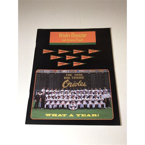 1996 Divisional Playoffs Baltimore Orioles Magazine... - Depop