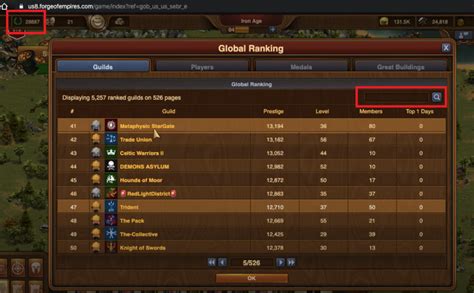 Forge Of Empires How To Search For A Guild