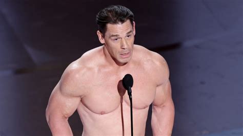 Naked John Cena Takes the Oscars Stage to Present Best Costume Design