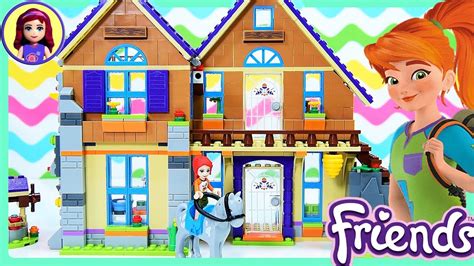 Lego Friends Mia's House Build Part 1 Review for Kids - YouTube