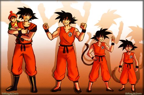 Goku Through the years. by KellBellz