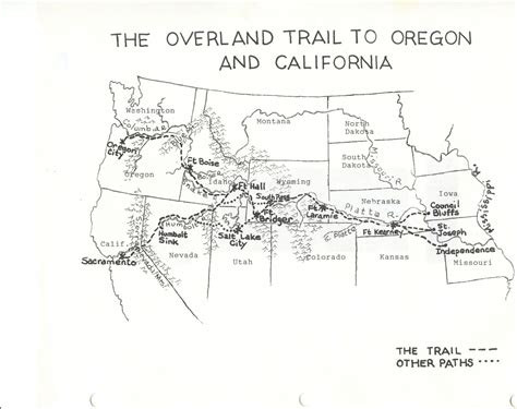 Printable Map Of The Oregon Trail - Printable Maps