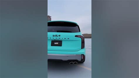 Lowered 2023 Kia Telluride with a Color Change Wrap - YouTube