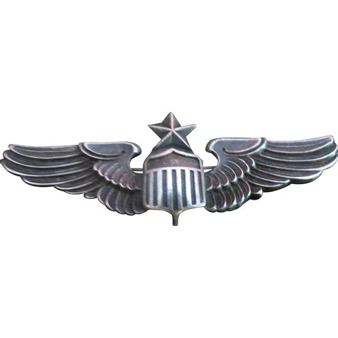 Vintage 3" Wwii Army Senior Pilot Star Wings HH Sterling SOLD on Ruby Lane