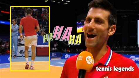 Novak Djokovic show dancing skills “Oh my Gosh, HAHAHA” - Exhibition 2022 - YouTube