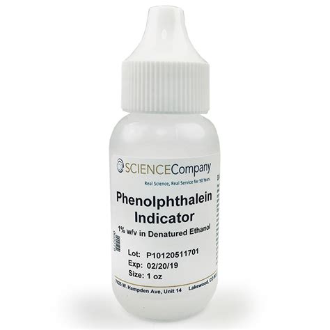 Phenolphthalein pH Indicator, 1 oz.