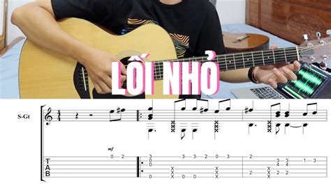 Hướng dẫn LỐI NHỎ đoạn guitar solo và đệm hát Acordes - Chordify