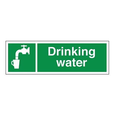 Drinking Water Sign Laminated Board — Supplify