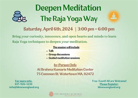 Deepen Meditation The Raja Yoga Way [04/06/24]